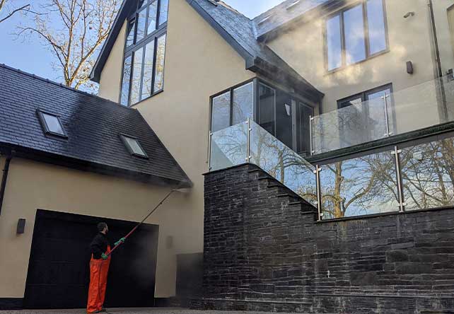 professional render cleaning