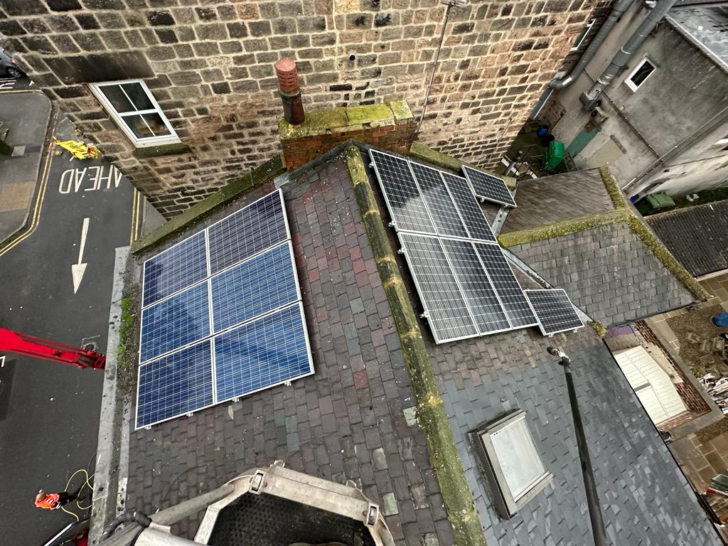 solar panel after cleaning